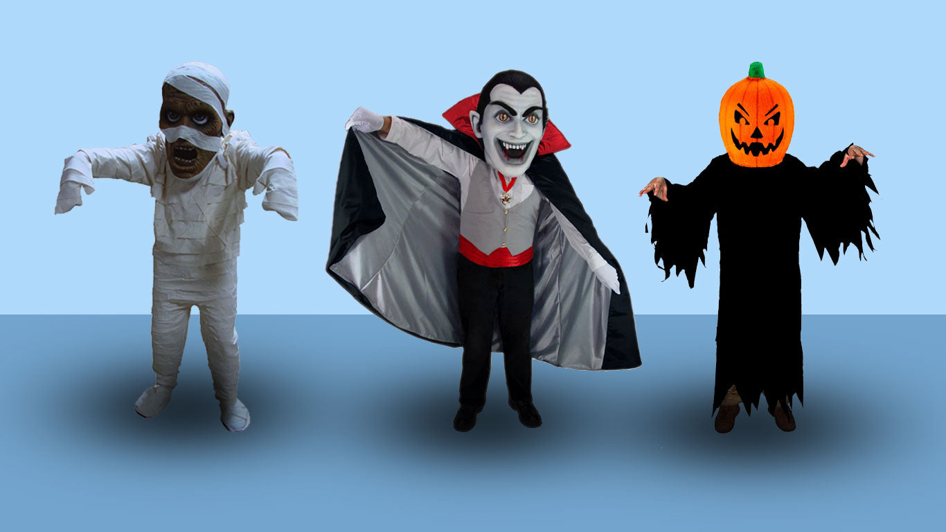 halloween themed mascot costumes