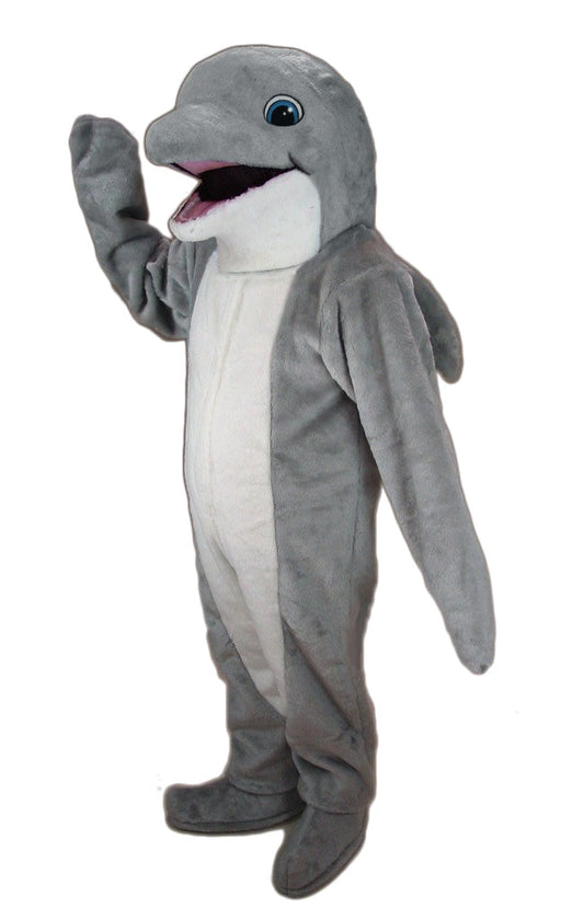 37319 Grey Dolphin Mascot Costume