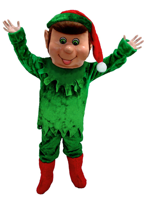 Elf Mascot Costume T0265 for Christmas and holiday events, professional quality with customizable colors.