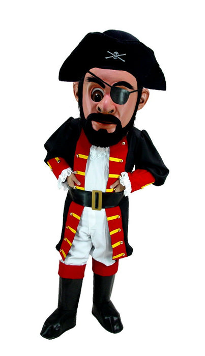 Captain Blythe Pirate Mascot Costume T0296 for pirate-themed events, professional quality with customizable colors.
