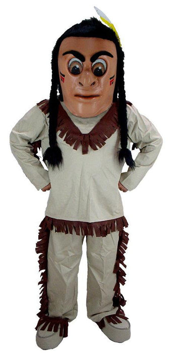Indian Mascot Native American Costume T0301 for cultural awareness events, professional quality with customizable colors.