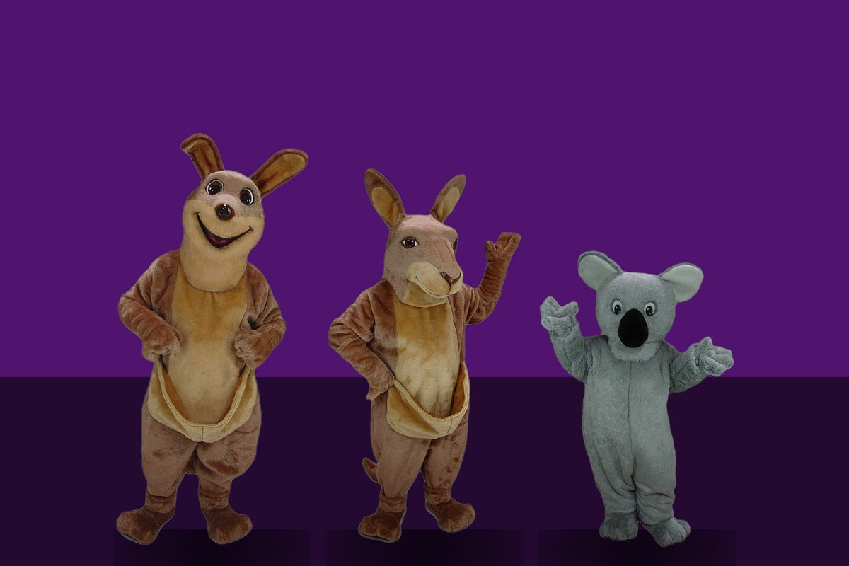 Kangaroo & Koala Mascot Costumes