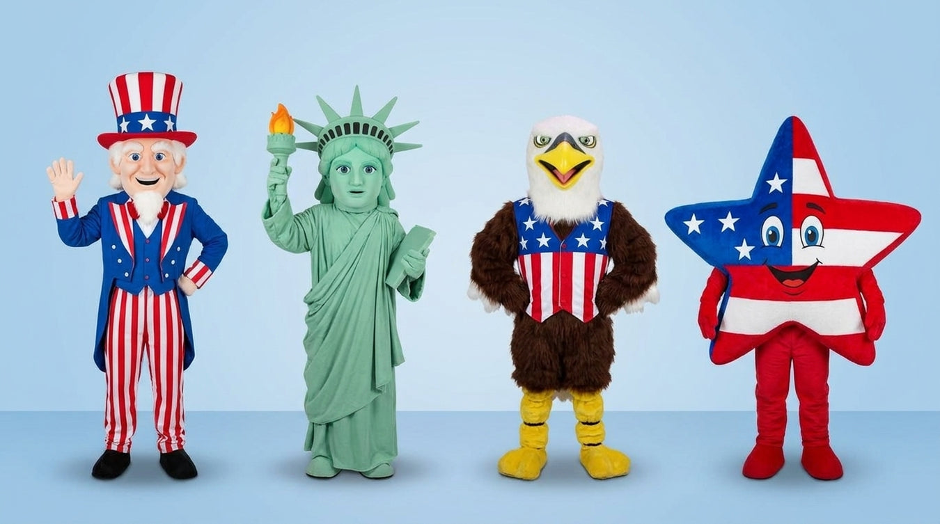 Patriotic Character Mascot Costumes - The Mascot Store