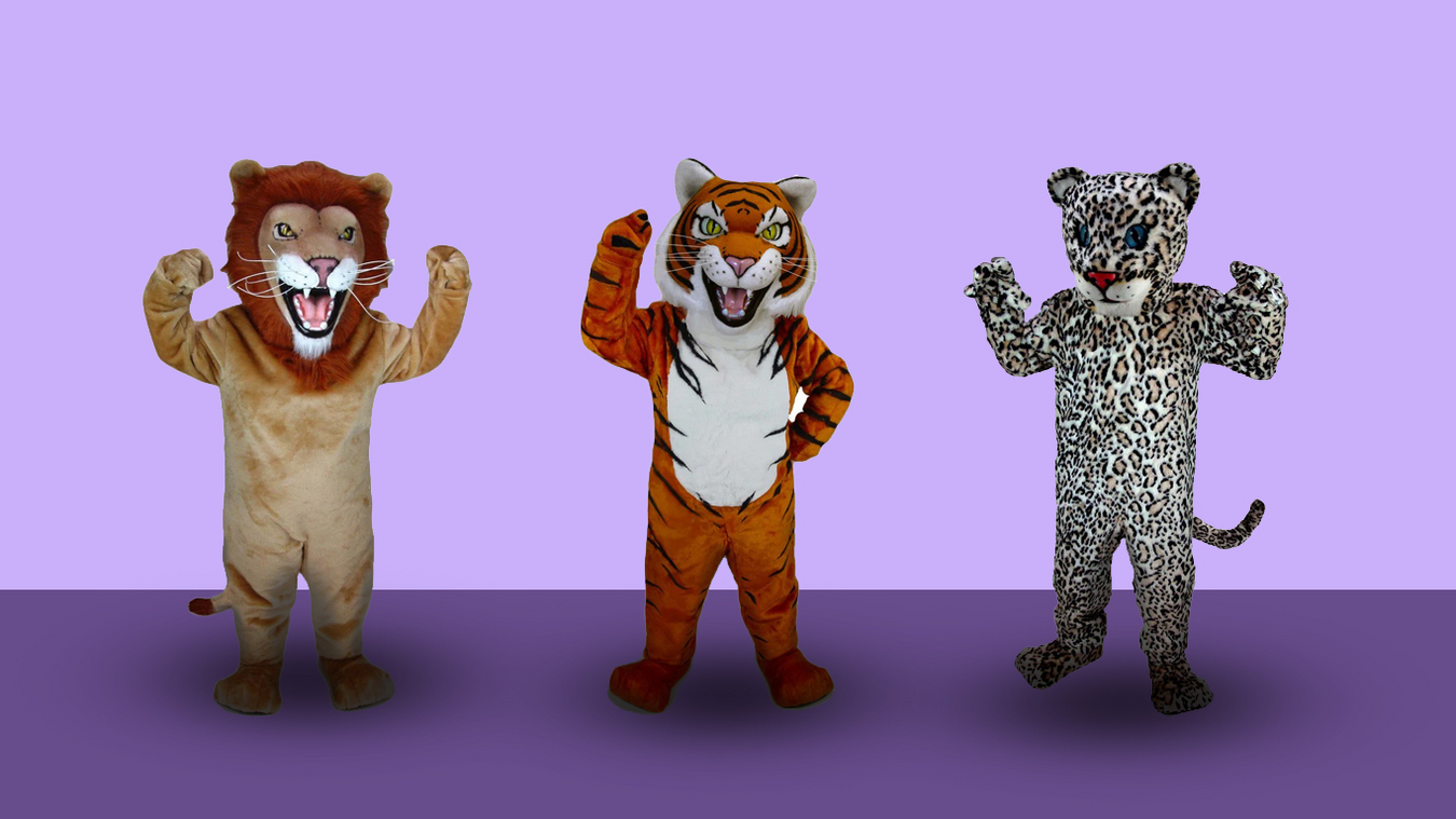 Lion & Tiger Mascot Costumes
