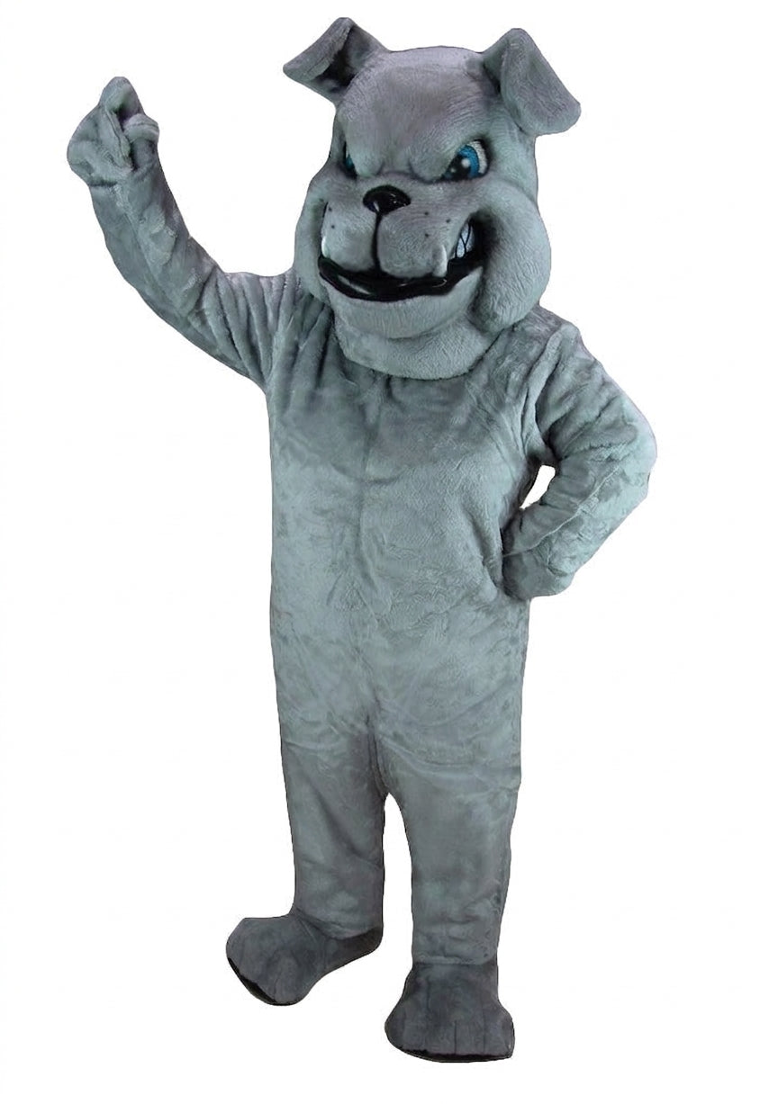 Grey Bulldog Mascot Costume - professional mascot costume from The Mascot Store