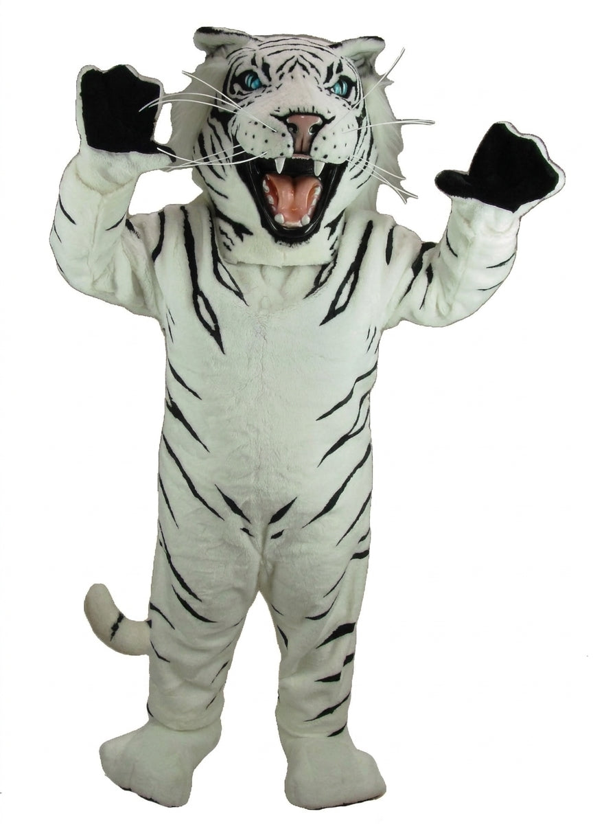 White Albino Tiger Mascot Costume - professional mascot costume from The Mascot Store