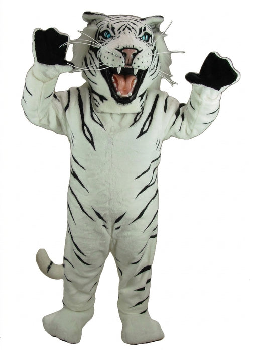 White Albino Tiger Mascot Costume - professional mascot costume from The Mascot Store