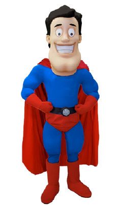 Super Hero Mascot - Professional Mascot Costumes