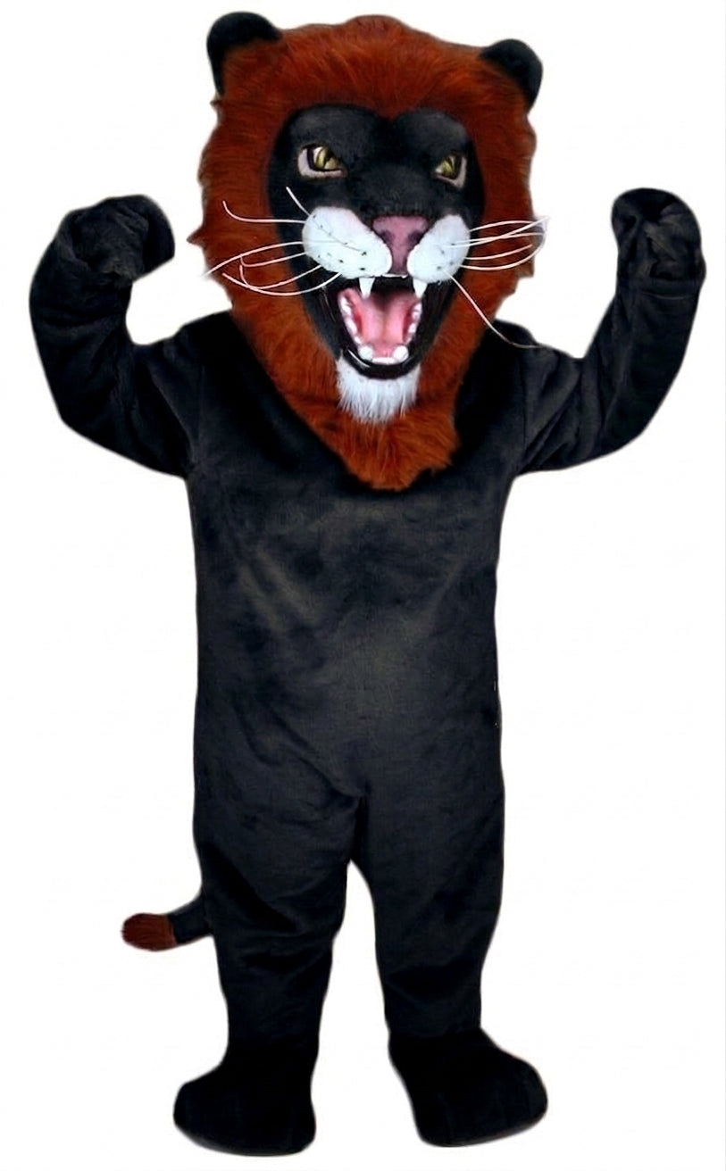 African Lion Mascot - Short fur / Black mascot costume
