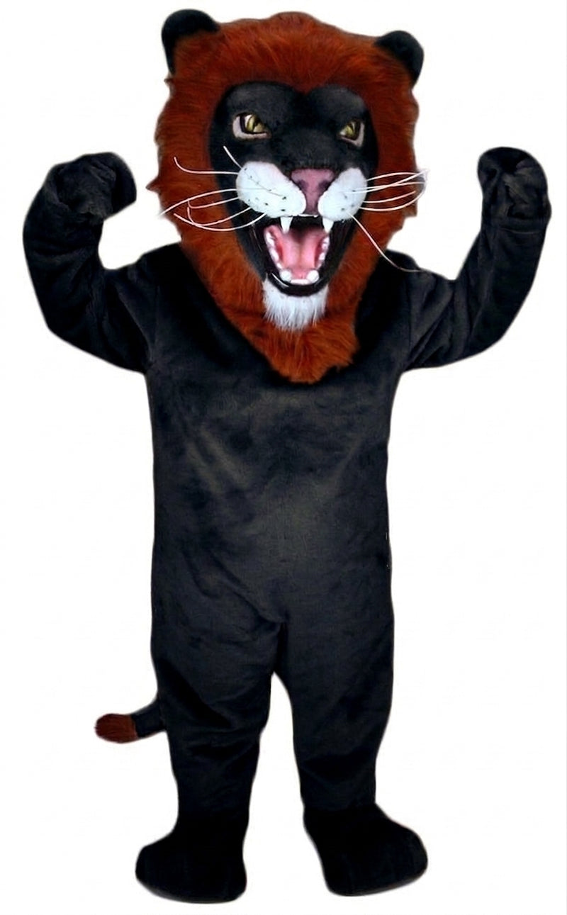 African Lion Mascot - Short fur / Black mascot costume