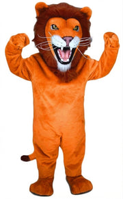 African Lion Mascot - Short fur / Bright Orange mascot costume