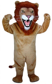 African Lion Mascot - Short fur / Light Brown mascot costume