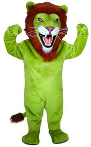African Lion Mascot - Short fur / Lime mascot costume