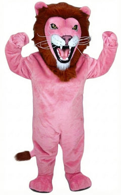 African Lion Mascot - Short fur / Pink mascot costume
