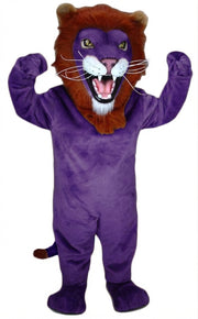 African Lion Mascot - Short fur / Purple mascot costume