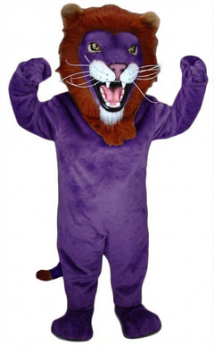 African Lion Mascot - Short fur / Purple mascot costume