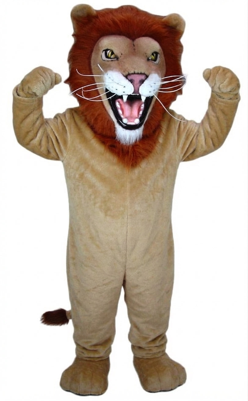 African Lion Mascot - Short fur / Tan mascot costume