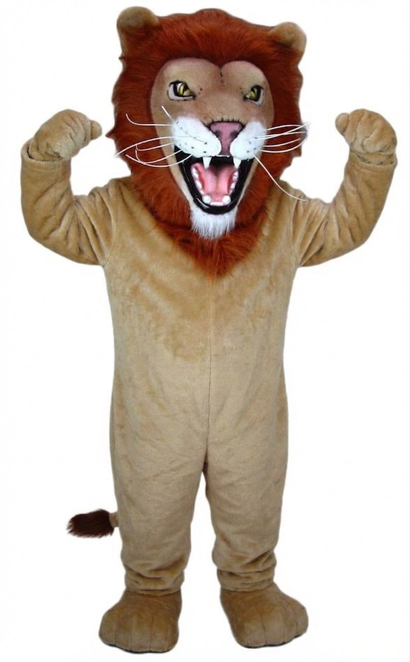 African Lion Mascot - Short fur / Tan mascot costume