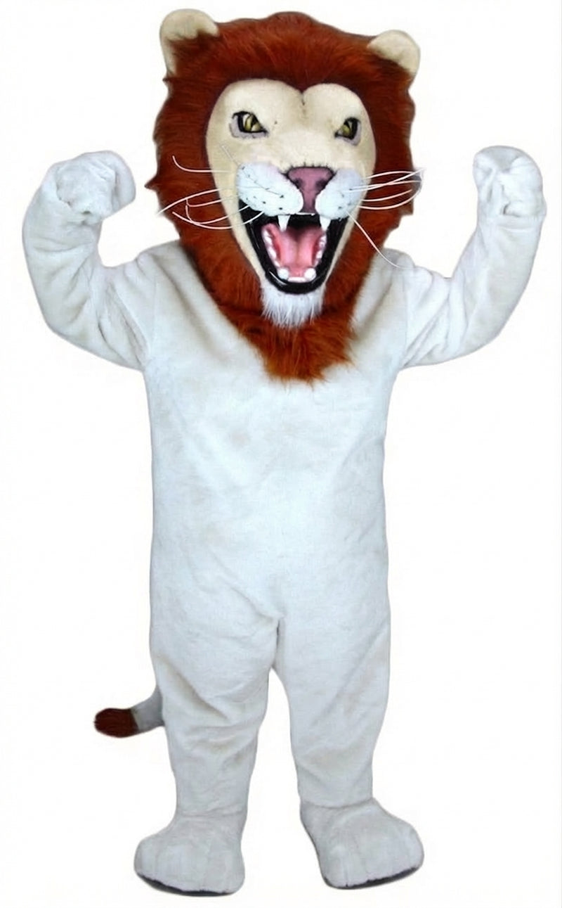 African Lion Mascot - Short fur / White mascot costume