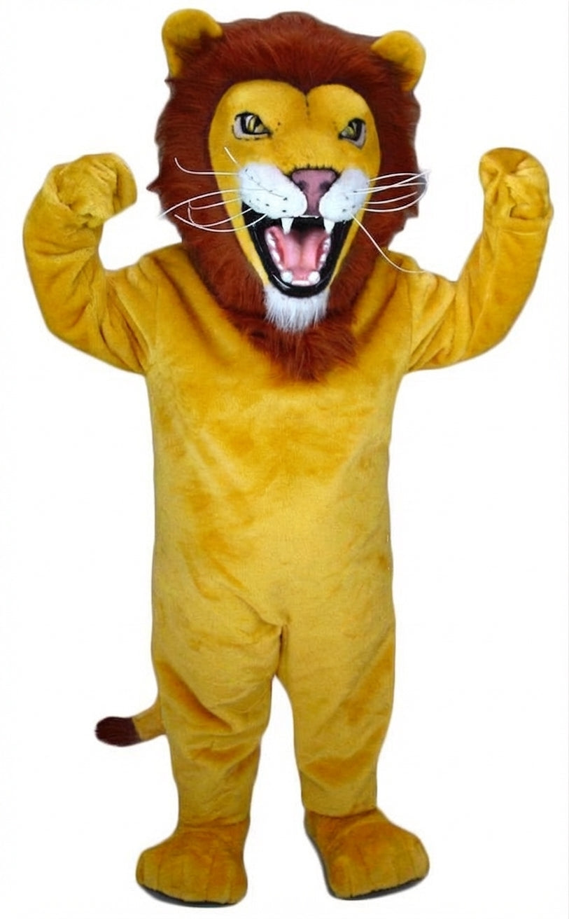 African Lion Mascot - Short fur / Yellow mascot costume