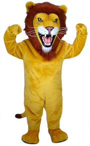 African Lion Mascot - Short fur / Yellow mascot costume