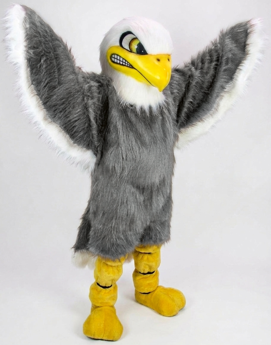 Bald Eagle Mascot - Long fur / Grey mascot costume