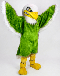 Bald Eagle Mascot - Long fur / Lime mascot costume