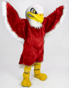 Bald Eagle Mascot - Long fur / Red mascot costume