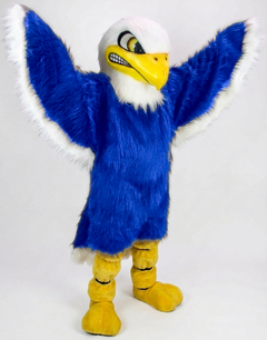 Bald Eagle Mascot - Long fur / Royal Blue mascot costume
