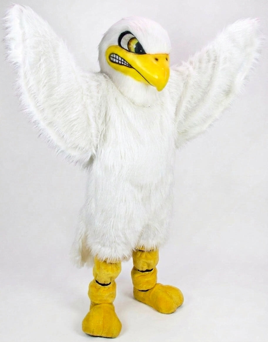 Bald Eagle Mascot - Long fur / White mascot costume