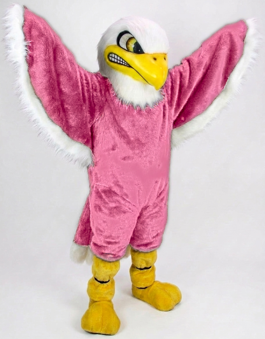 Bald Eagle Mascot - Short fur / Pink mascot costume