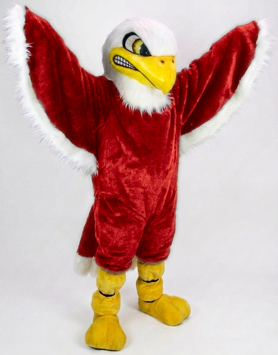 Bald Eagle Mascot - Short fur / Red mascot costume