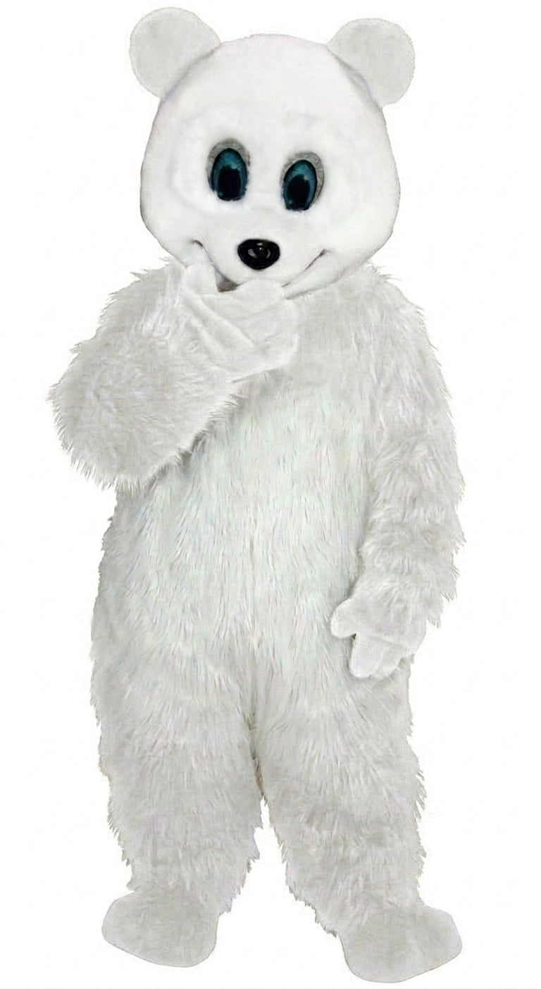 Bamboo Panda Mascot - Long fur / White mascot costume