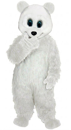 Bamboo Panda Mascot - Long fur / White mascot costume