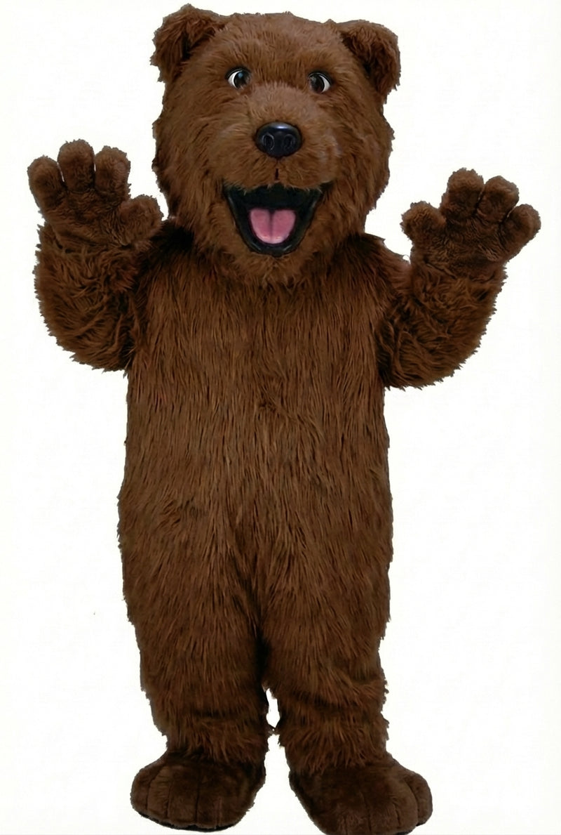 Bear Mascot - Long fur / Dark Brown mascot costume
