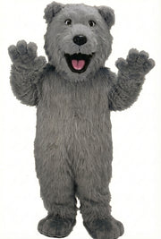Bear Mascot - Long fur / Grey mascot costume