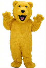 Bear Mascot - Long fur / Yellow mascot costume