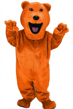 Bear Mascot - Short fur / Bright Orange mascot costume