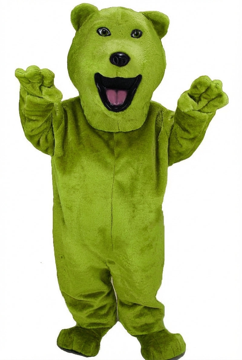 Bear Mascot - Short fur / Lime mascot costume