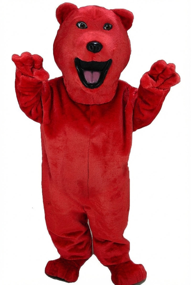 Bear Mascot - Short fur / Red mascot costume
