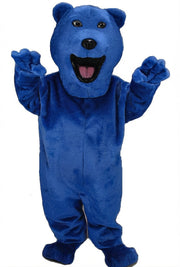 Bear Mascot - Short fur / Royal blue mascot costume