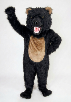 Bearcat Mascot (Polyfoam) - long fur Black