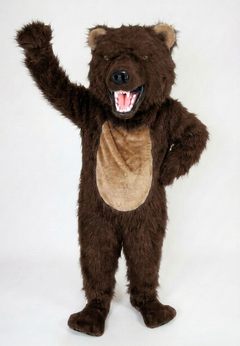 Bearcat Mascot (Polyfoam) - long fur Dark Brown