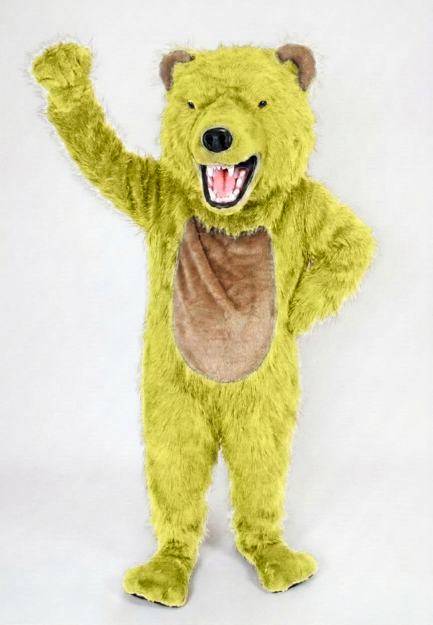 Bearcat Mascot (Polyfoam) - long fur Yellow