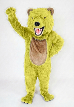 Bearcat Mascot (Polyfoam) - long fur Yellow