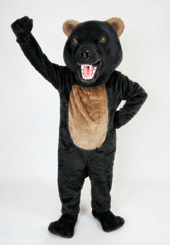 Bearcat Mascot (Polyfoam) - short fur Black