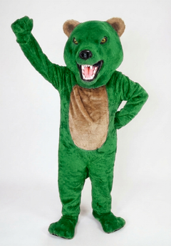 Bearcat Mascot (Polyfoam) - short fur Green