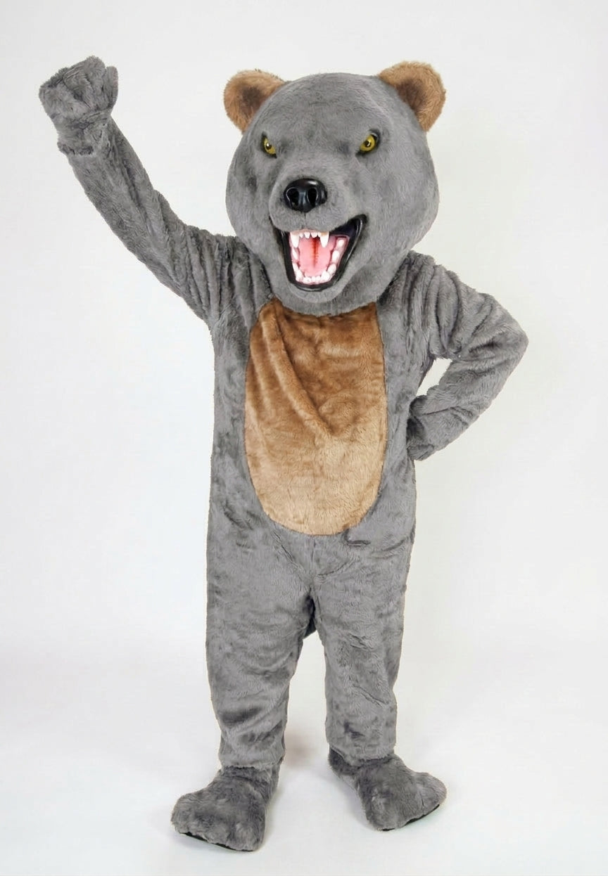 Bearcat Mascot (Polyfoam) - short fur Grey