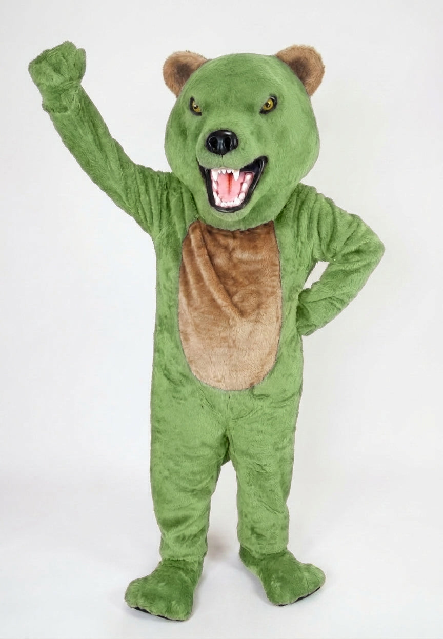 Bearcat Mascot (Polyfoam) - short fur Lime