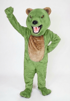 Bearcat Mascot (Polyfoam) - short fur Lime